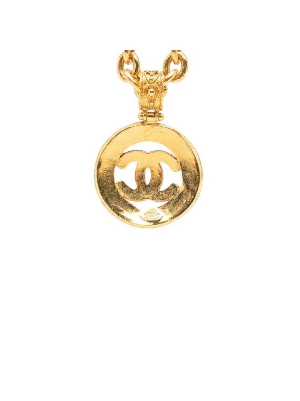 Chanel CC Logo Chain Pendant 04 Gold Plated - Picture 2 of 6